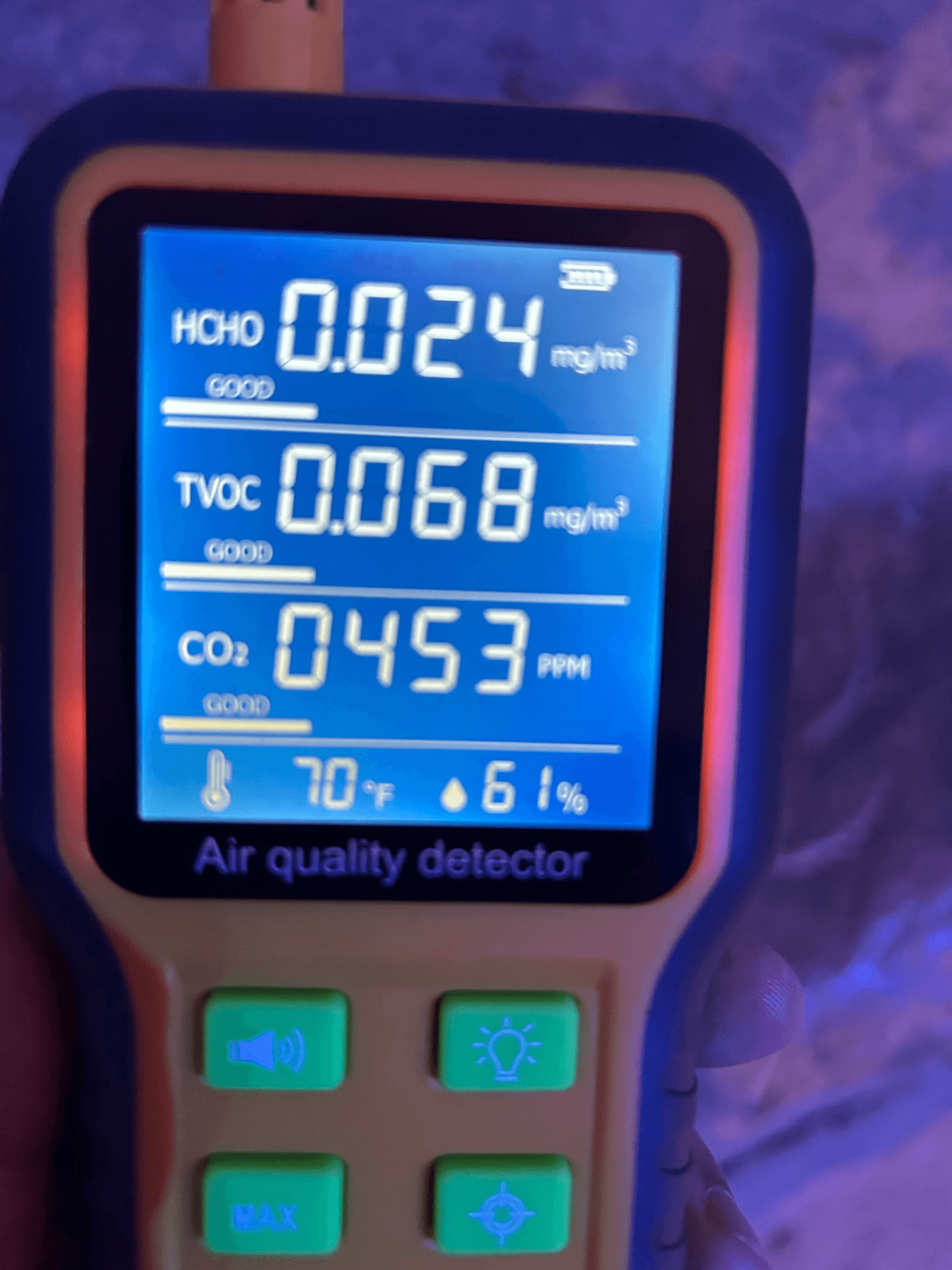 Air Quality Monitor Indoor Home Air Quality Tester Analyzer - Temu